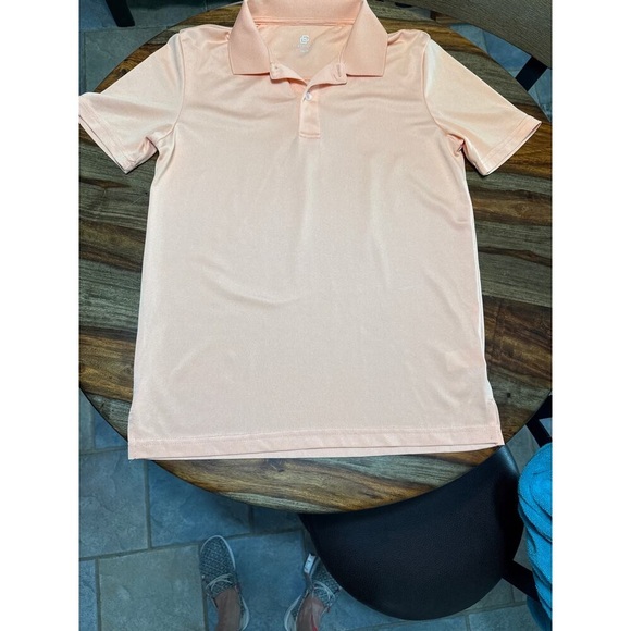 Class Club Moisture Wicking Peach Polo Youth 14-16 - Picture 2 of 7